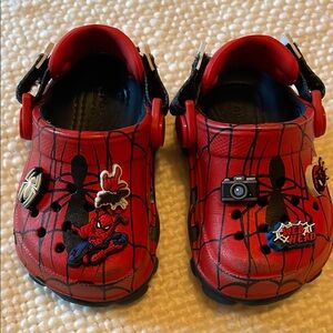 Kids Red Spider-Themed CROCS